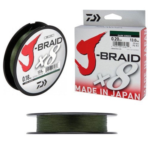 Daiwa J-Braid Χ8 Green 300m