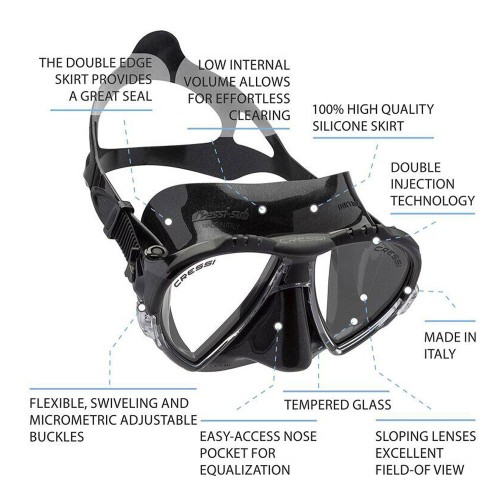 Cressi Matrix Crystal Black