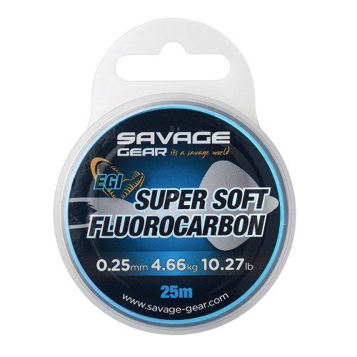 Savage Gear Super Soft Fluorocarbon Egi 25m