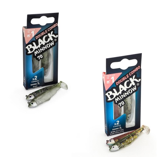 Fiiish Black Minnow No 1 Search Double Combo 4.5gr (70mm)