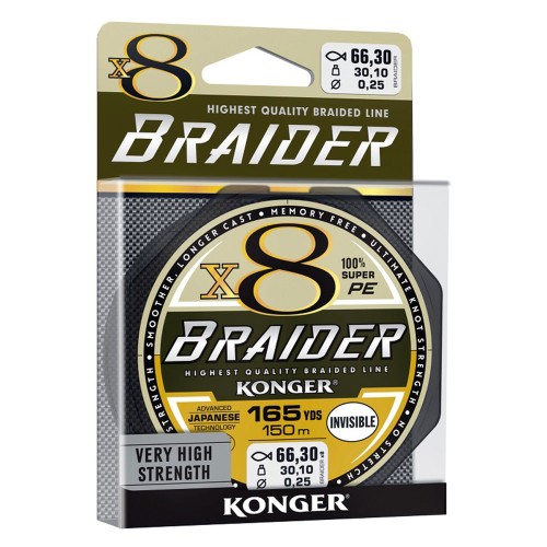 Konger Braider X8 Invisible 150m