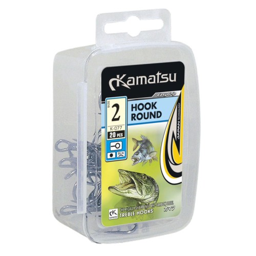 Kamatsu Treble Hook Round Black Nickel